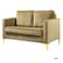 Wooden Twist Avi&oacute;n Solid Wood Loveseat 2-Seater Bench with Two Cushions