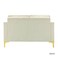 Wooden Twist Avi&oacute;n Solid Wood Loveseat 2-Seater Bench with Two Cushions