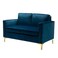 Wooden Twist Avi&oacute;n Solid Wood Loveseat 2-Seater Bench with Two Cushions