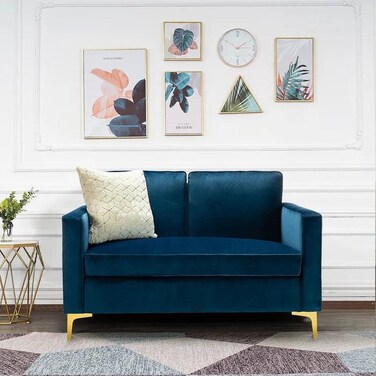 Wooden Twist Avi&oacute;n Solid Wood Loveseat 2-Seater Bench with Two Cushions