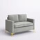 Wooden Twist Avi&oacute;n Solid Wood Loveseat 2-Seater Bench with Two Cushions