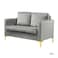 Wooden Twist Avi&oacute;n Solid Wood Loveseat 2-Seater Bench with Two Cushions