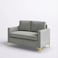 Wooden Twist Avi&oacute;n Solid Wood Loveseat 2-Seater Bench with Two Cushions