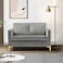Wooden Twist Avi&oacute;n Solid Wood Loveseat 2-Seater Bench with Two Cushions