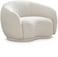 Snug Modern Rounded Back Rich Cream Boucle Sofa