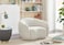 Snug Modern Rounded Back Rich Cream Boucle Sofa