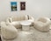 Collin Modern Oval Shape Sofa Set With Center Table
