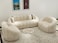 Collin Modern Oval Shape Sofa Set With Center Table