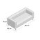 Wooden Twist Snazzy Style 3 Seater Modern Sofa