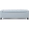 Wooden Twist Solid Wood Flip Top Storage Bench with Soft Upholstery Multipurpose Storage Chest Store Blanket Cushion Pillow (Light Sky)