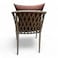 Wooden Twist Suzx Modern Stylish Outdoor Lounge Armchair Weather-Resistant Patio Sofa Chair for Balcony, Garden, and Backyard