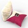 Wooden Twist Fabrahome Abstract Square Velvet Cushion Cover Set of 2 ( Multicolor )