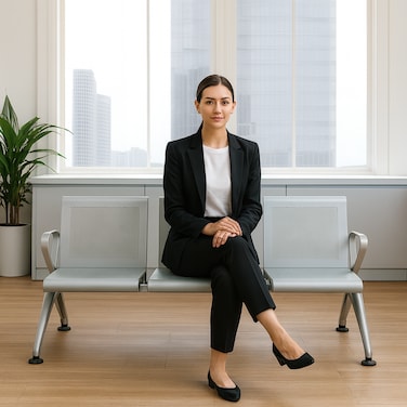 مقعد خشبي ملتوي من أرفونا، حديث ومتين، بثلاثة مقاعد، مناسب للمكتب والاستقبال (رمادي)