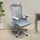 Wooden Twist Sitera Prime 360&deg; Swivel Office Chair with Lumbar Support, Reclining High Back (Grey)
