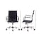 Wooden Twist Mid Back Executive Office Chair 360&deg; Swivel Adjustable Height for Home or Workplace