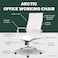 Wooden Twist Arctic Height Adjustable Office Chair with 360&deg; Swivel Rocking for Home Office or Desk (White)