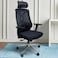 Wooden Twist CoreFlex Pro Ergonomic Mesh Office Chair with Lumbar Support, 360&deg; Swivel, Reclining High Back - Black