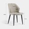 Wooden Twist Durbno Wide Back Design Modern Cafe Dining Chair