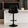 Wooden Twist Lunara 360&deg; Swivel Cafe Bar Stool Chair Adjustable Counter Height with Backrest