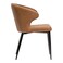 Wooden Twist Eublera Modern Dining Chair with Metal Legs Comfortable Seating for Restaurant Kitchen, or Dining Room