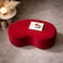 Wooden Twist Red Wnzzy Stylish Soft Velvet Upholstery Entryway Shoe Changing Stool Bench Ottoman - Red