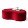 Wooden Twist Red Wnzzy Stylish Soft Velvet Upholstery Entryway Shoe Changing Stool Bench Ottoman - Red