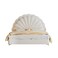 Wooden Twist Dazzy Sunrise Cute Princess Bed In Soft Fabric - Queen Size Bed with 2 Side Tables