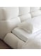 Wooden Twist Awf Modernize Boucle Upholstery Bed for Luxury Bedroom Contemporary, Stylish, and Elegant - Super King (200 x 200 cm) / White