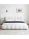 Wooden Twist Awf Modernize Boucle Upholstery Bed for Luxury Bedroom Contemporary, Stylish, and Elegant - Super King (200 x 200 cm) / White