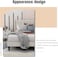 Wooden Twist Modern Rectangular Velvet Upholstery Bed With 3-Year Warranty &amp; Soft Wingback Headboard ( Beige ) - King (180 x 200cm)