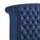 Wooden Twist Sonvora Elegant Modern Button Tufted Bed for Luxury Bedroom with Silver Metal Legs In Soft Fabric - Super king ( 200 x 200 cm )
