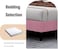 Wooden Twist Modern Rectangular Velvet Upholstery Bed with Soft Wingback Headboard ( Pink ) - Super King (200 x 200cm)