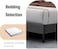Wooden Twist Modern Rectangular Velvet Upholstery Bed with Soft Wingback Headboard ( Dark Grey ) - Super King (200 x 200cm)