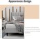 Wooden Twist Modern Rectangular Velvet Upholstery Bed with Soft Wingback Headboard ( Light Grey ) - Twin (120 x 200cm)