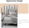 Wooden Twist Modern Rectangular Velvet Upholstery Bed with Soft Wingback Headboard ( Light Grey ) - Queen (150 x 200cm)