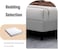Wooden Twist Modern Rectangular Velvet Upholstery Bed with Soft Wingback Headboard ( Light Grey ) - Queen (150 x 200cm)