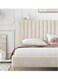 Wooden Twist Concoct Modernize Velvet Upholstery Bed for Luxury Bedroom Contemporary, Stylish, and Elegant - King / Beige