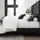 Wooden Twist Redo Modernize Button Tufted Upholstered Bed Elegant and Durable Contemporary - King