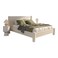 Wooden Twist Wexune Elegant Modern Soft Boucle Fabric Rectangular Bed for Living Room &amp; Bedroom - Queen