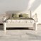Wooden Twist Wexune Elegant Modern Soft Boucle Fabric Rectangular Bed for Living Room &amp; Bedroom - Queen