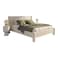 Wooden Twist Wexune Elegant Modern Soft Boucle Fabric Rectangular Bed for Living Room &amp; Bedroom - King