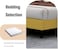 Wooden Twist Modern Rectangular Velvet Upholstery Bed with Soft Wingback Headboard ( Yellow ) - Twin (120 x 200cm)