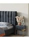 Wooden Twist Idyllic Modernize Velvet Upholstery Bed for Luxury Bedroom - Queen / Grey