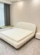 Wooden Twist Grandeur Modernize Boucle Upholstery Bed for Luxury Bedroom - King / Beige