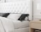 Wooden Twist Modern Platform Queen Size Bed - White