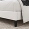 Wooden Twist Modern Platform Queen Size Bed - White
