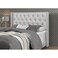 Wooden Twist Modern Grey Faux Leatherette Standard Queen Size Bed - Grey