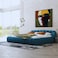 Wooden Twist Syrux Bubble Design Modern Cloud Bed In Soft Boucle Fabric - Off White / Queen (160 x 200 cm)