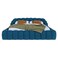 Wooden Twist Syrux Bubble Design Modern Cloud Bed In Soft Boucle Fabric - Off White / Queen (160 x 200 cm)