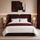 Wooden Twist Aurelia Luxe Wingback Velvet Upholstered Platform Bed with Curved Headboard - Queen (160 x 200cm)
